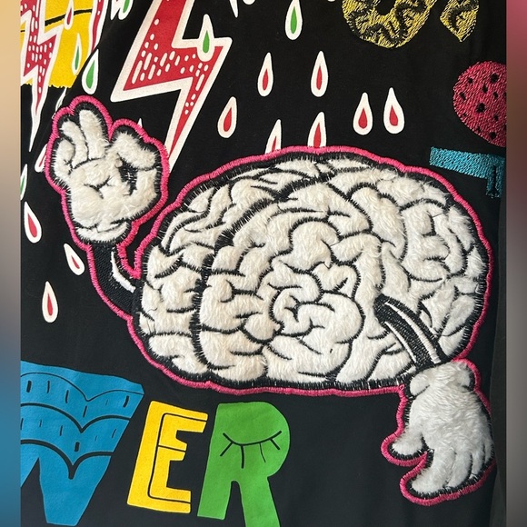 NWT Create 2mrw Men’s Long Sleeve Hoodie Tee - No Days Off - Picture 2 of 9